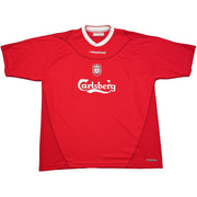 2002/04 Camiseta de local del Liverpool Heskey #8 (XXL) Reebok