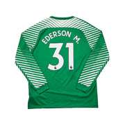 Camiseta Nike de portero (L) Ederson #31 del Manchester City 2017/18