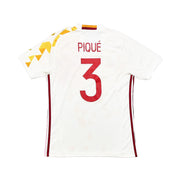 2016/17 España Pique #3 Camiseta Visitante (S) Adidas