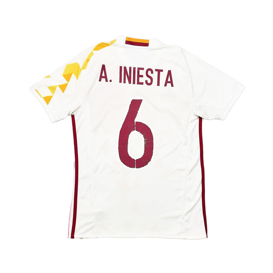 2016/17 SPAIN A.INIESTA #6 HOME SHIRT (S) ADIDAS