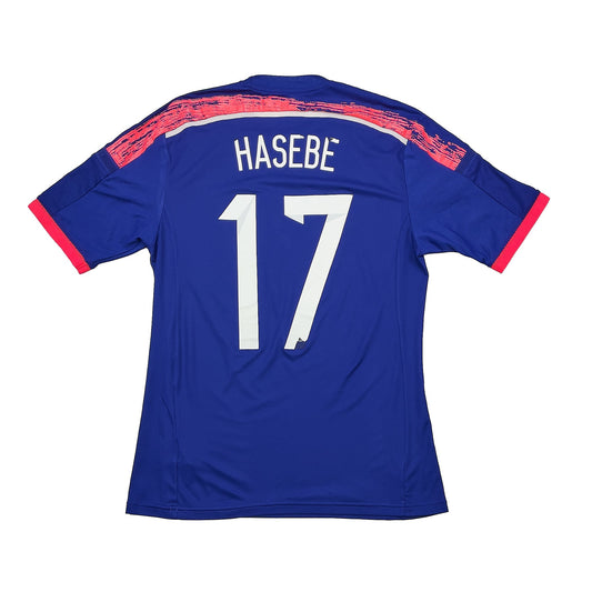 2013/15 JAPAN HASEBE #17 *PLAYER ISSUE* HOME SHIRT (M) ADIDAS
