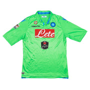 2014/15 Napoli Colombo #15 Camiseta de portero *Match Issue* (XL) Macron