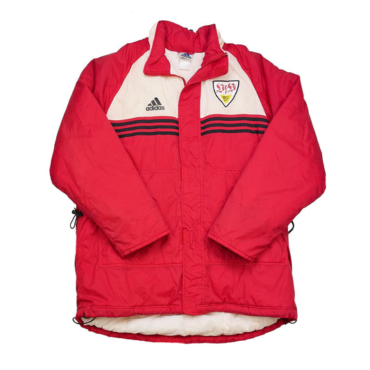 CULT KITS - 1998/00 STUTTGART BENCH COAT (XL) ADIDAS