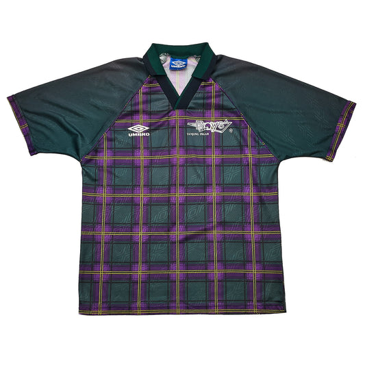 1995/96 TANJONG PAJAR BOYS CLUB #3 TARTAN SHIRT (L) UMBRO