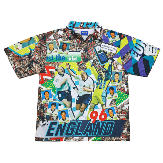 Cult Kits - 96 ENGLAND 'JUST THE TICKET' EURO 96 BOOTLEG SHIRT (MULTIPLE SIZES) CULT, Large / 1996