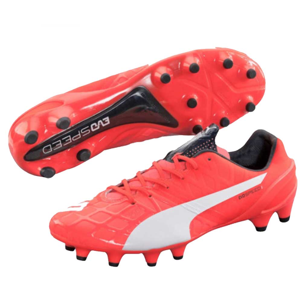 Puma evoSPEED 1.4 Firm Ground Football Boots Lava Blast Classic Football Kit