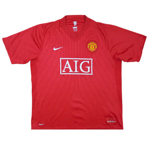 Manchester United 2007-09 Home Shirt (Very Good)_0