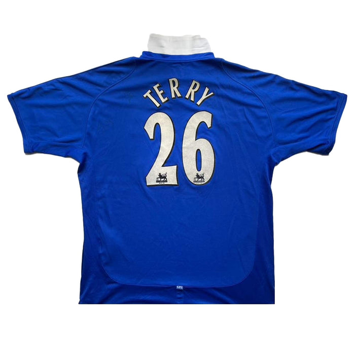 Chelsea 2001-02 Home Shirt SIGNED (Terry #26) ((Very Good) XL)