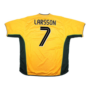 Celtic 2002-03 Away Shirt (Larsson #7) ((Very Good) XXL)_0