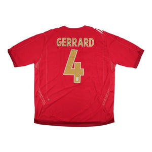 England 2006-08 Away Shirt (Gerrard 4) ((Excellent) XXL)_0