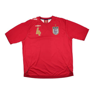 England 2006-08 Away Shirt (Gerrard 4) ((Excellent) XXL)_1