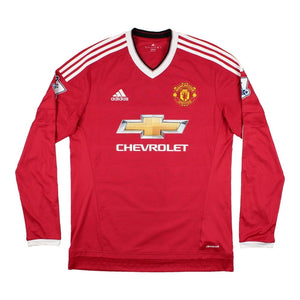 Manchester United 2015-16 Home Long Sleeve Shirt (Memphis #7) ((Excellent) M)_1