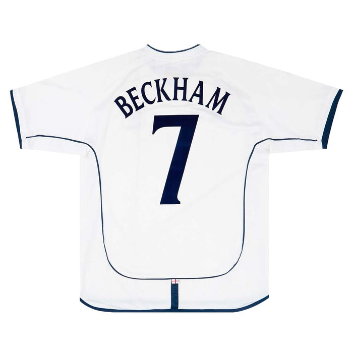 England 2001-03 Home Shirt (Beckham #7) ((Excellent) S)