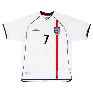 England 2001-03 Home Shirt (Beckham #7) ((Excellent) S)_1