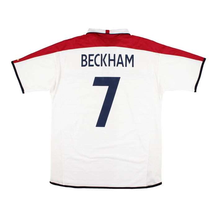 England 2003-05 Home Shirt (Beckham #7) ( ((Very Good) L)