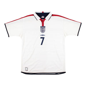 England 2003-05 Home Shirt (Beckham #7) ( ((Very Good) L)_1