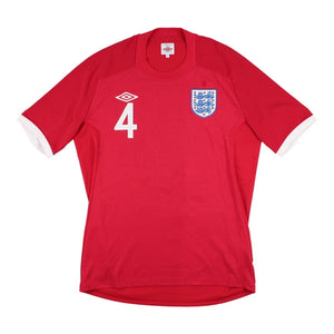 England 2009-10 Away Shirt (Gerrard #4) ((Very Good) L)_1
