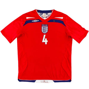 England 2008 Away Shirt (Gerrard #4) ((Excellent) XL)_1