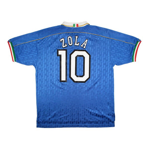 Italy 1996-97 Home Shirt (Zola #10) ((Fair) XL)_0