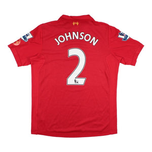 Liverpool 2012-13 Home Shirt (Johnson #2) ((Very Good) M)_0