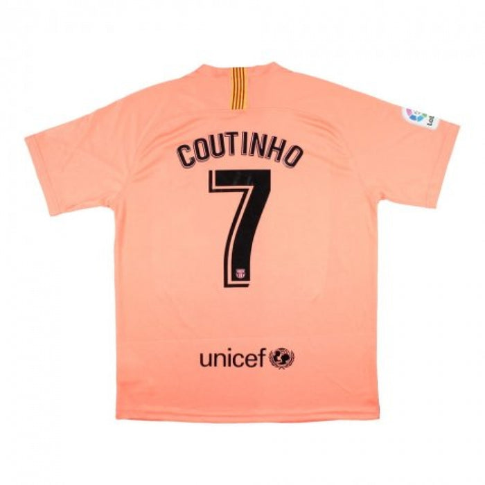 Barcelona 2018-19 Third Shirt (Coutinho #7) ((Excellent) XL)