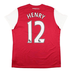 2011-2012 Arsenal Home Shirt (Henry 12) (Womens) ((Excellent) XL)_0