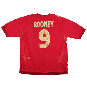 England 2006-08 Away Shirt (Rooney #9) (XL) (Good)_0