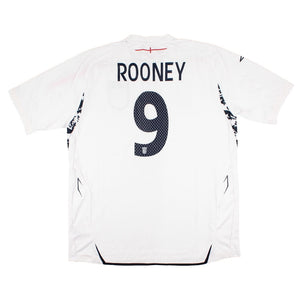 England 2007-09 Home Shirt (Rooney #9) (Excellent)_0