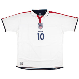 England 2003-05 Home Shirt (Owen #10) (L) (Very Good)_1