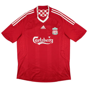 Liverpool 2008-10 Home Shirt (Gerrard #8) (L) (Good)_1