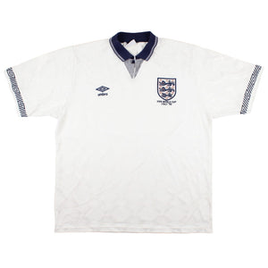 England 1990-92 Home Shirt (L) (Very Good)_0