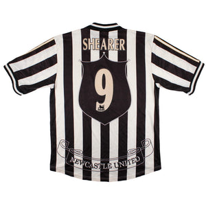 Newcastle United 1997-99 Home Shirt (Shearer #9) (L) (Fair)_0