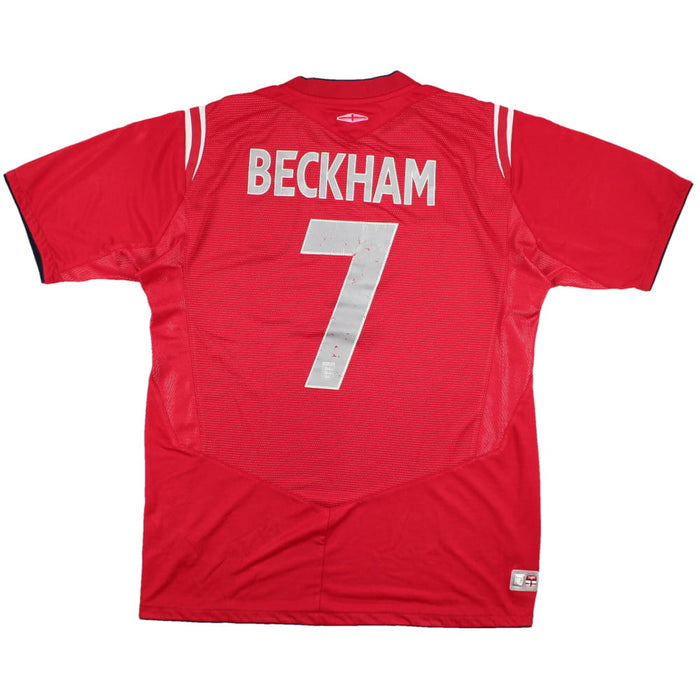 England 2004-06 Away Shirt (M) Beckham #7 (Very Good)