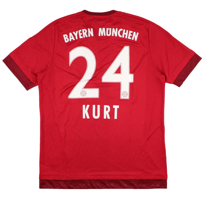 Bayern Munich 2015-16 Home Shirt (L) Kurt #24 (Very Good)