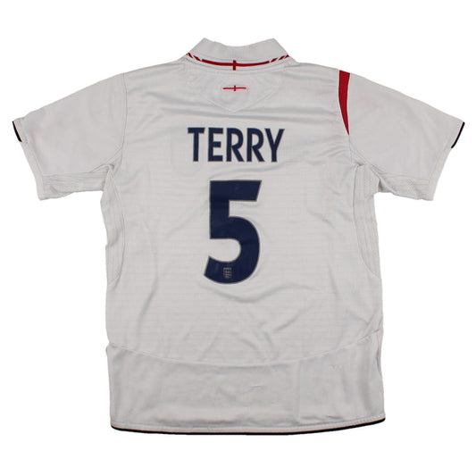 England 2005-2007 Home Shirt (Boys 12-13y) Terry #5 (Fair)_0