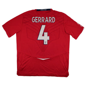 England 2008-10 Away Shirt (XXL) Gerrard #4 (Excellent)_0