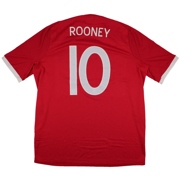 England 2010-11 Away Shirt (XL) Rooney #10 (Excellent)