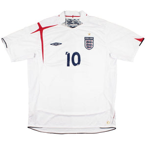 England 2005-07 Home Shirt (M) D. Bent #10 (Good)_1