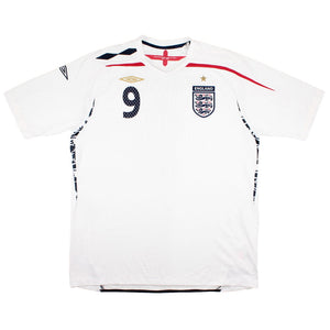 England 2007-09 Home Shirt (XL) Rooney #9 (Excellent)_1