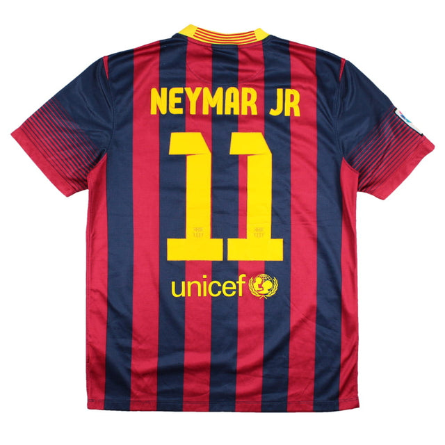 Barcelona 2013-14 Home Shirt (M) Neymar #11 (Very Good)_0
