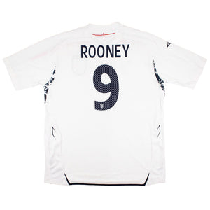 England 2007-09 Home Shirt (XL) Rooney #9 (Very Good)_0