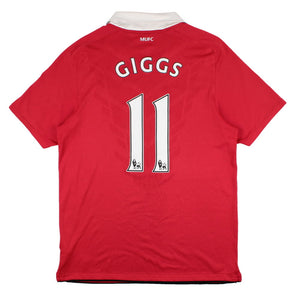 Manchester United 2010-11 Home Shirt (M) Giggs #11 (Excellent)_0