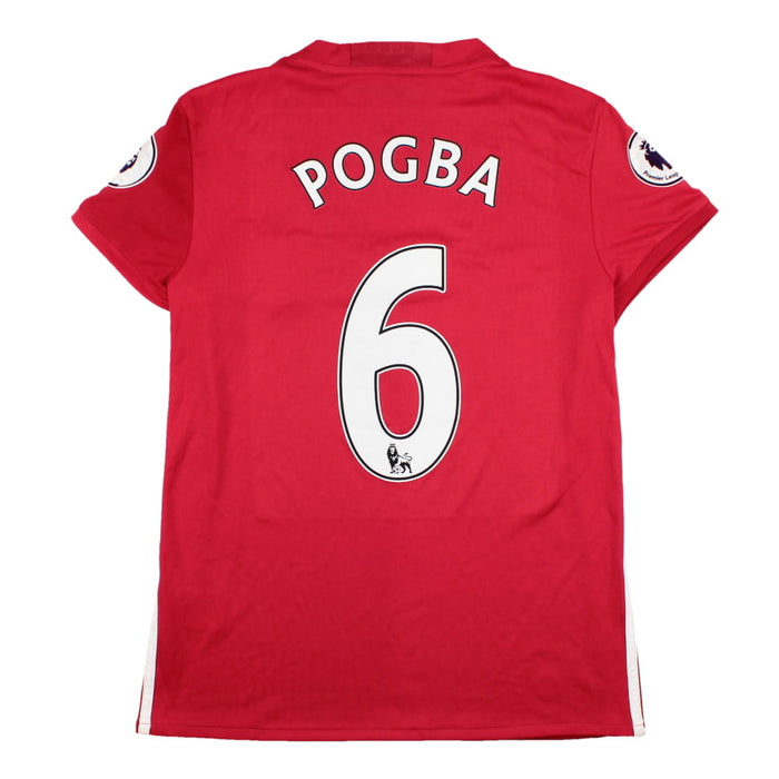 Manchester United 2016-17 Home Shirt (Womens 12) Pogba #6 (Very Good)