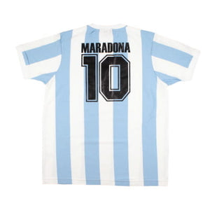 Argentina 1986-88 Toffs Retro Home Shirt (XXL) Maradona #10 (Very Good)_0