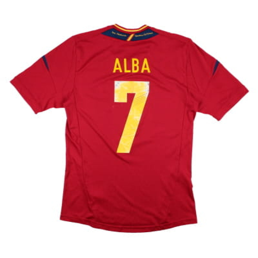 Spain 2012-13 Home Shirt (S) (Good) (Alonso 14)_2