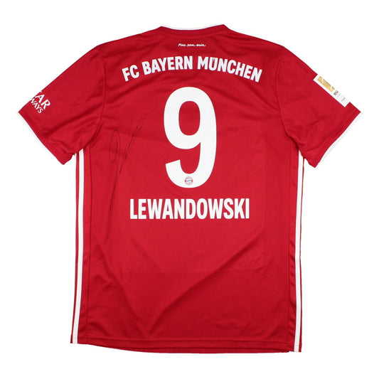 Bayern Munich 2020-21 Home Shirt (L) (Lewandowski #9) (Signed) (BNWT)_0