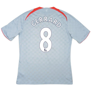 Liverpool 2008-09 Away Shirt (Gerrard #8) (L) (Very Good)_0