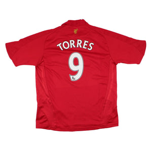 Liverpool 2008-10 Home Shirt (Torres #9) (13-14yrs) (Good)_0