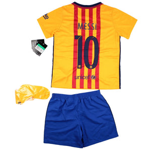 Barcelona 2015-16 Away Mini KIt (7-8y) Messi #10 (BNWT)_0