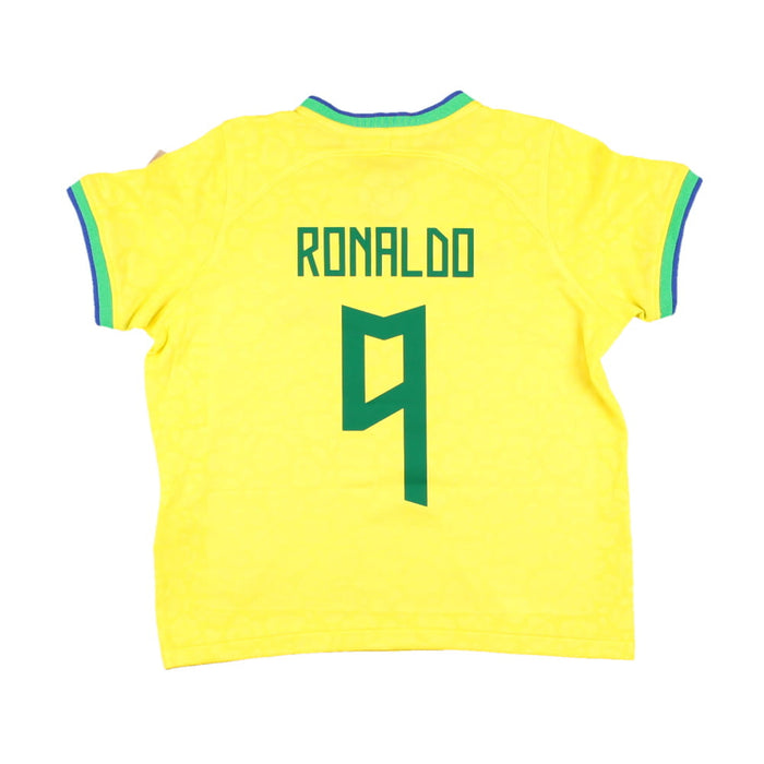 Brazil 2022-23 Home Shirt (Medium Infant) (Ronaldo #9) (Good)